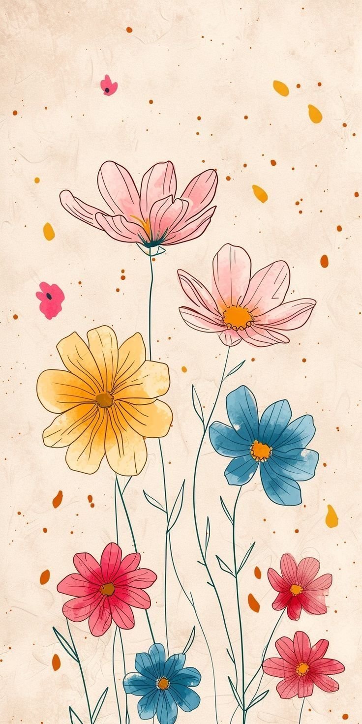 colourful flower wallpaper