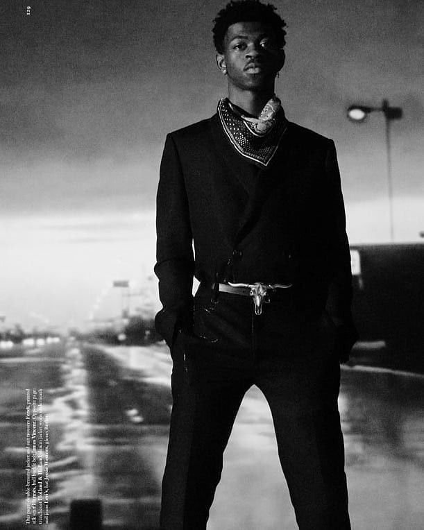 Lil Nas X Wallpapers black bold look